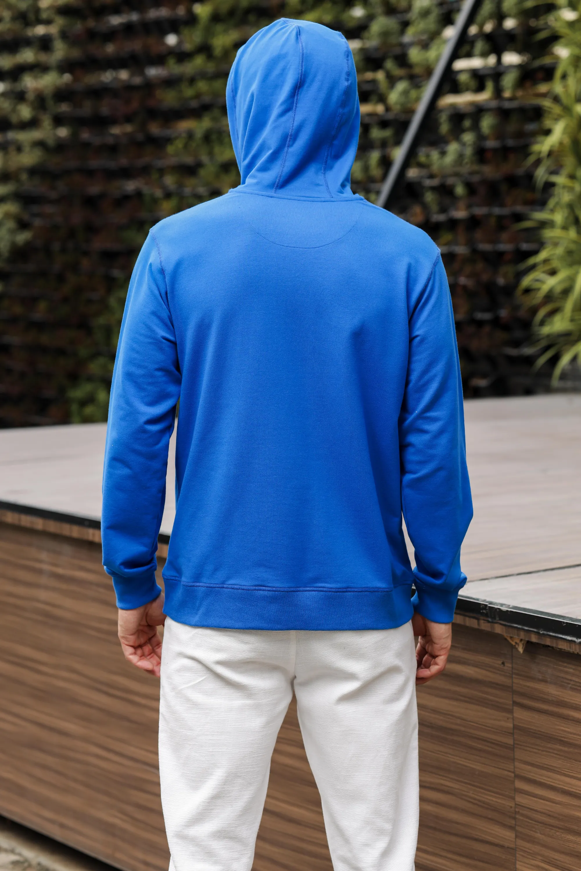 UNISEX SWEATSHIRT WITH POCKET BLUE