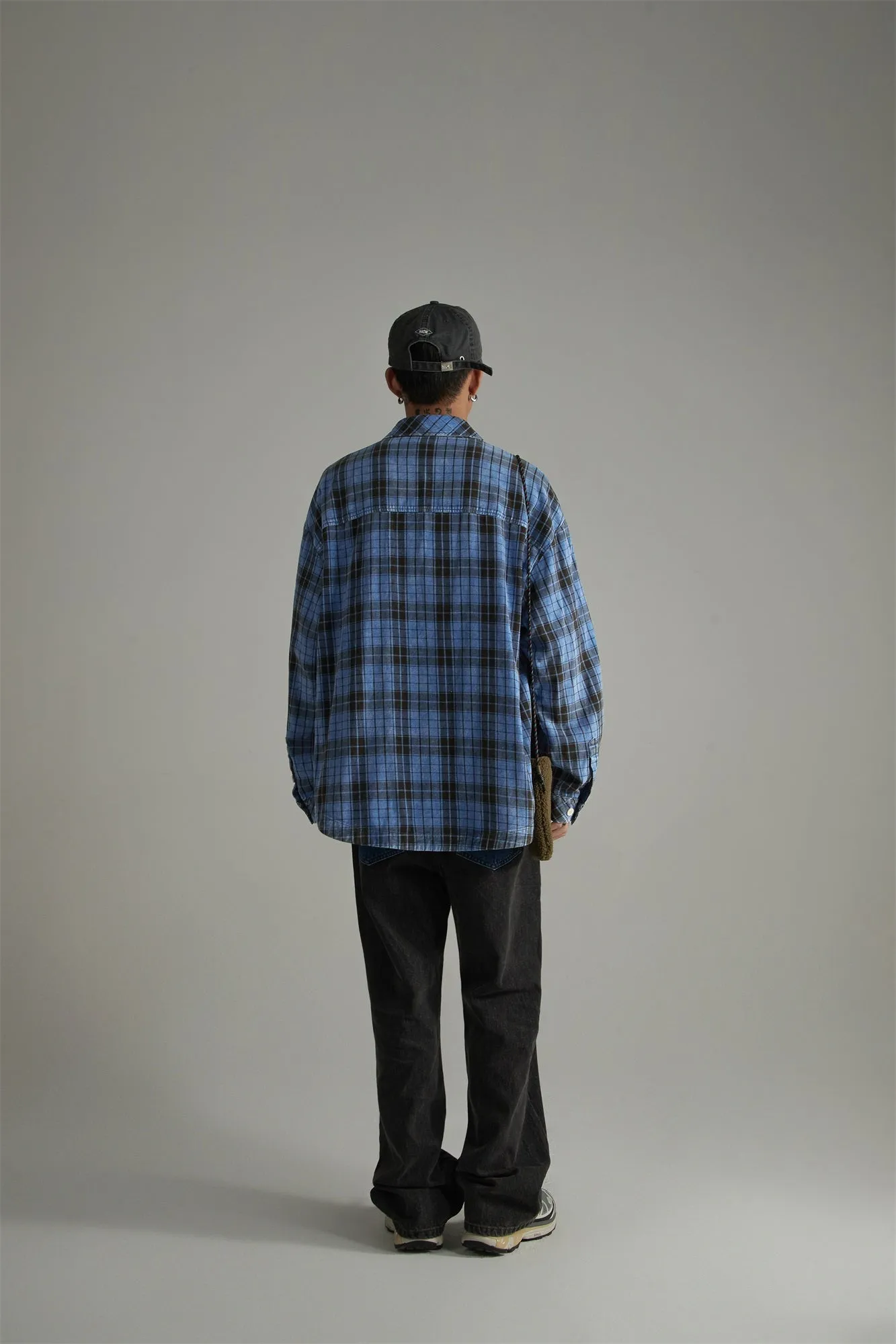 Vintage Check Button-Up Shirt