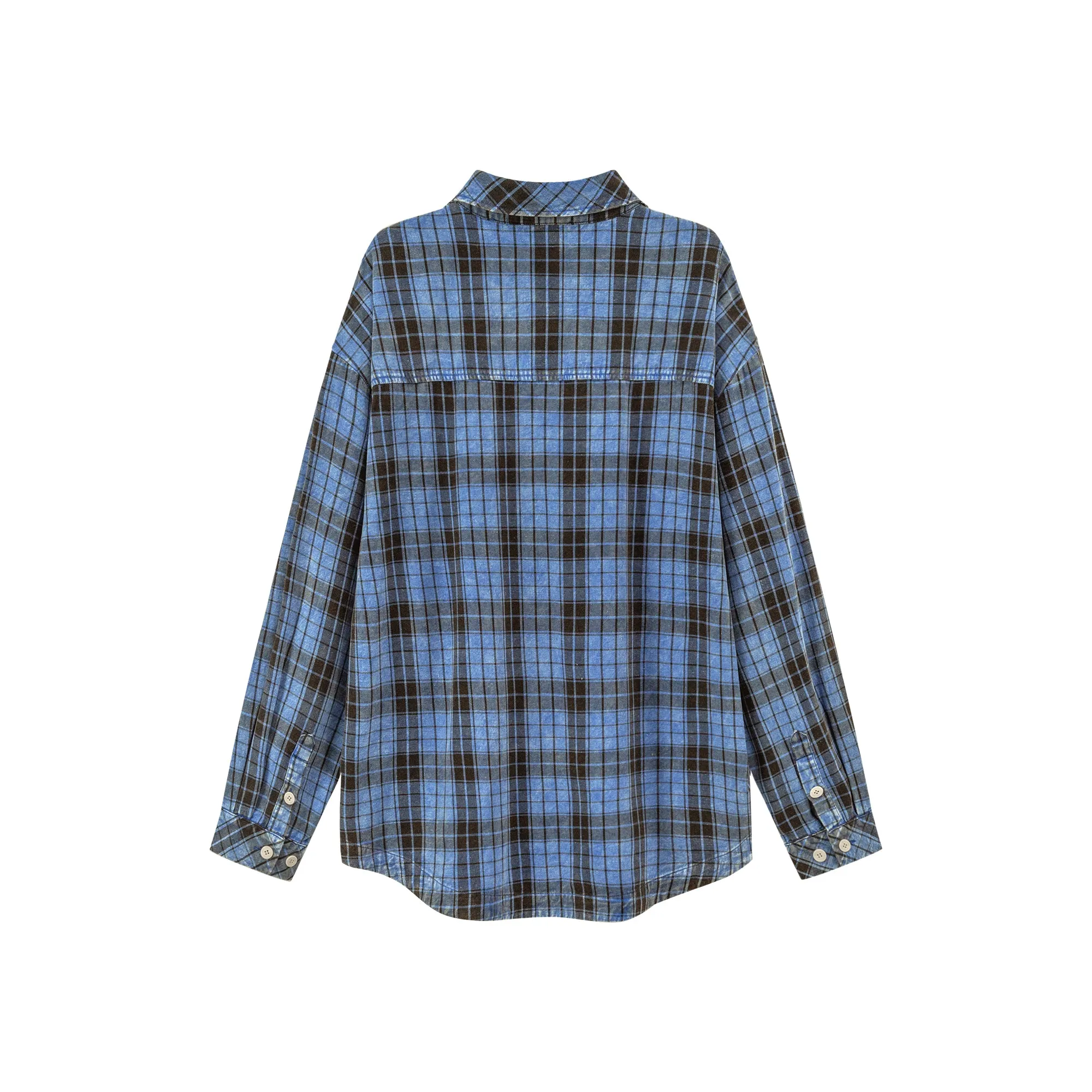 Vintage Check Button-Up Shirt