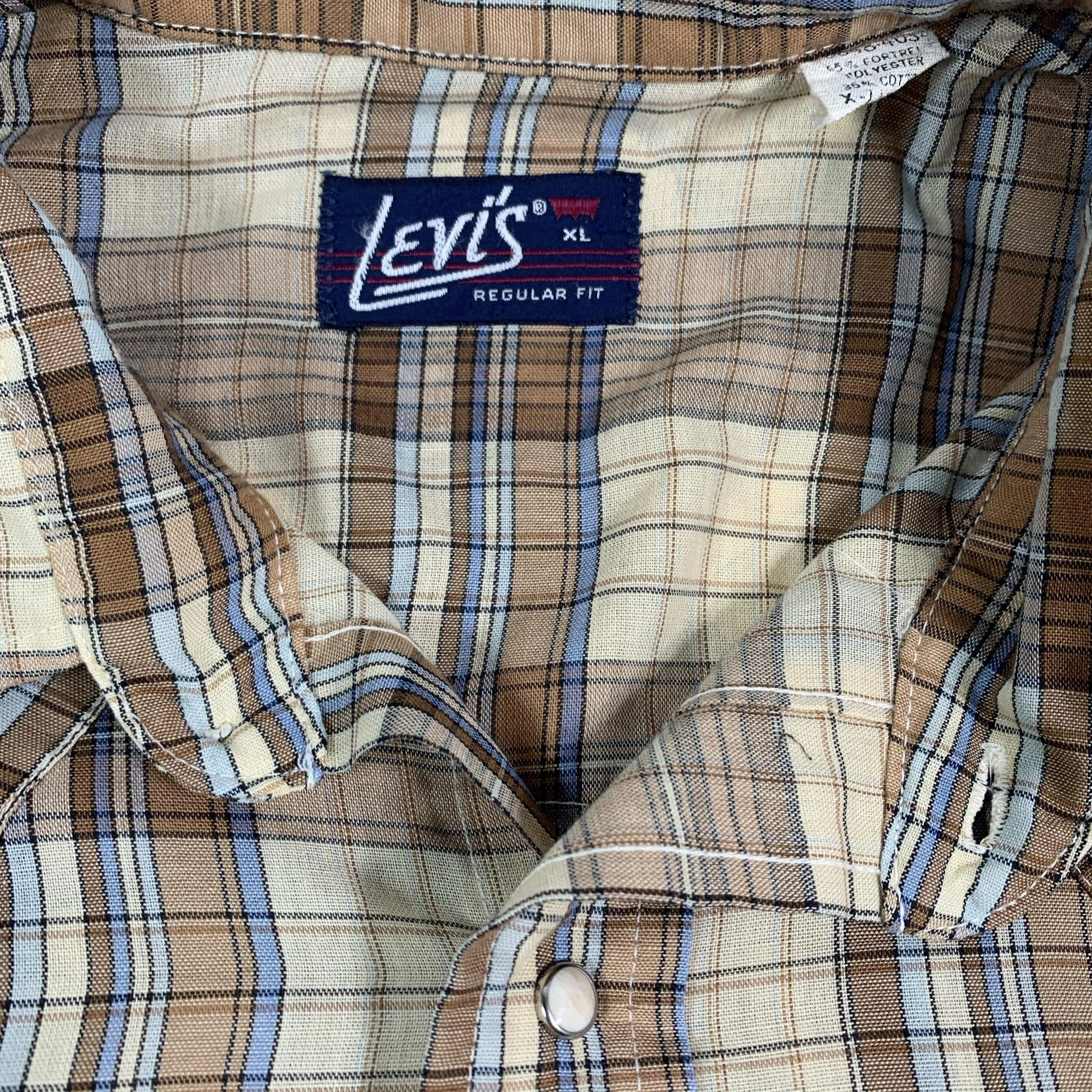 Vintage Levi's “Pearl Snap” Button Up Western Shirt